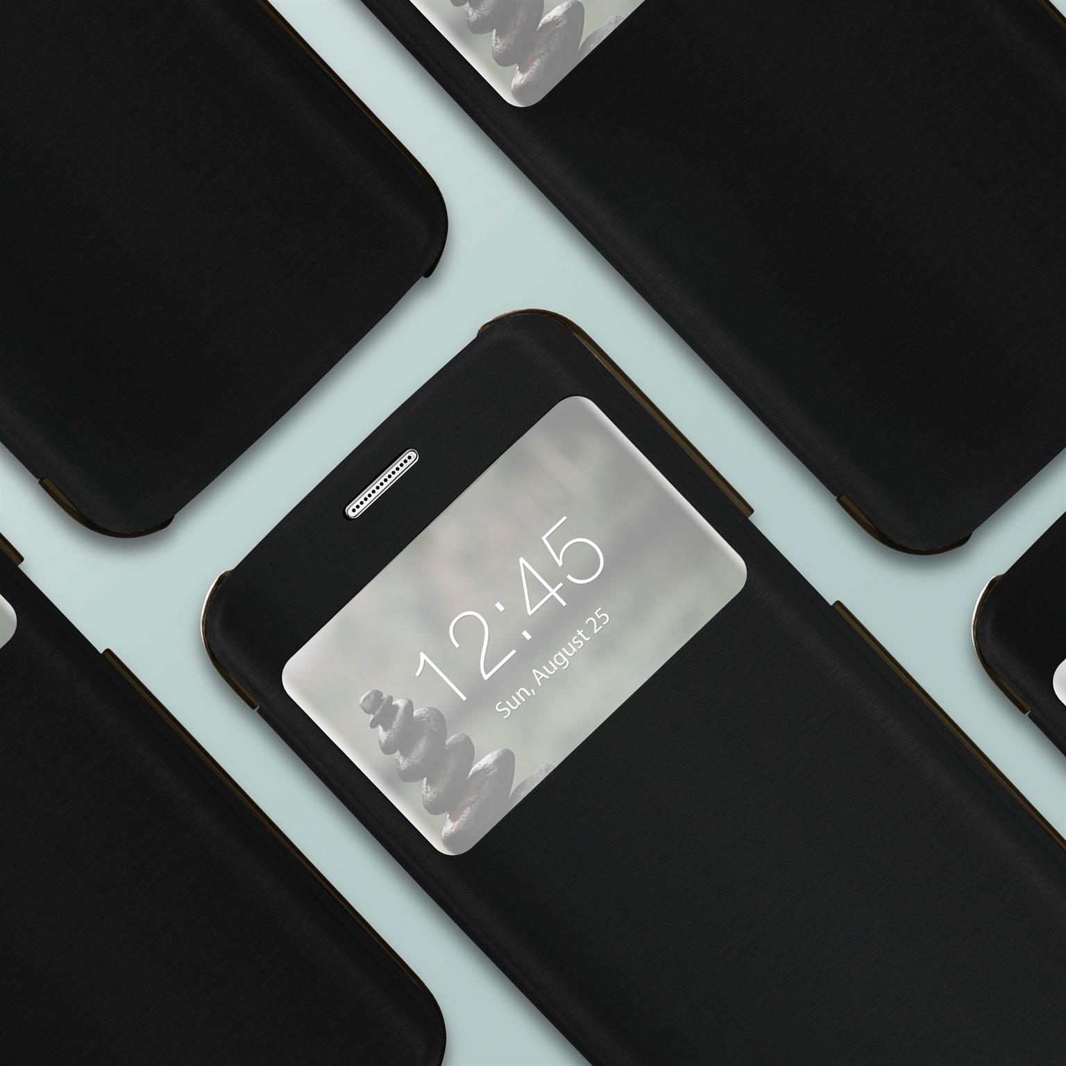 moex Focus Case für Samsung Galaxy S8 Plus – Klapphülle mit Sichtfenster – Handytasche mit Rundumschutz – Weiteres Produktbild 5