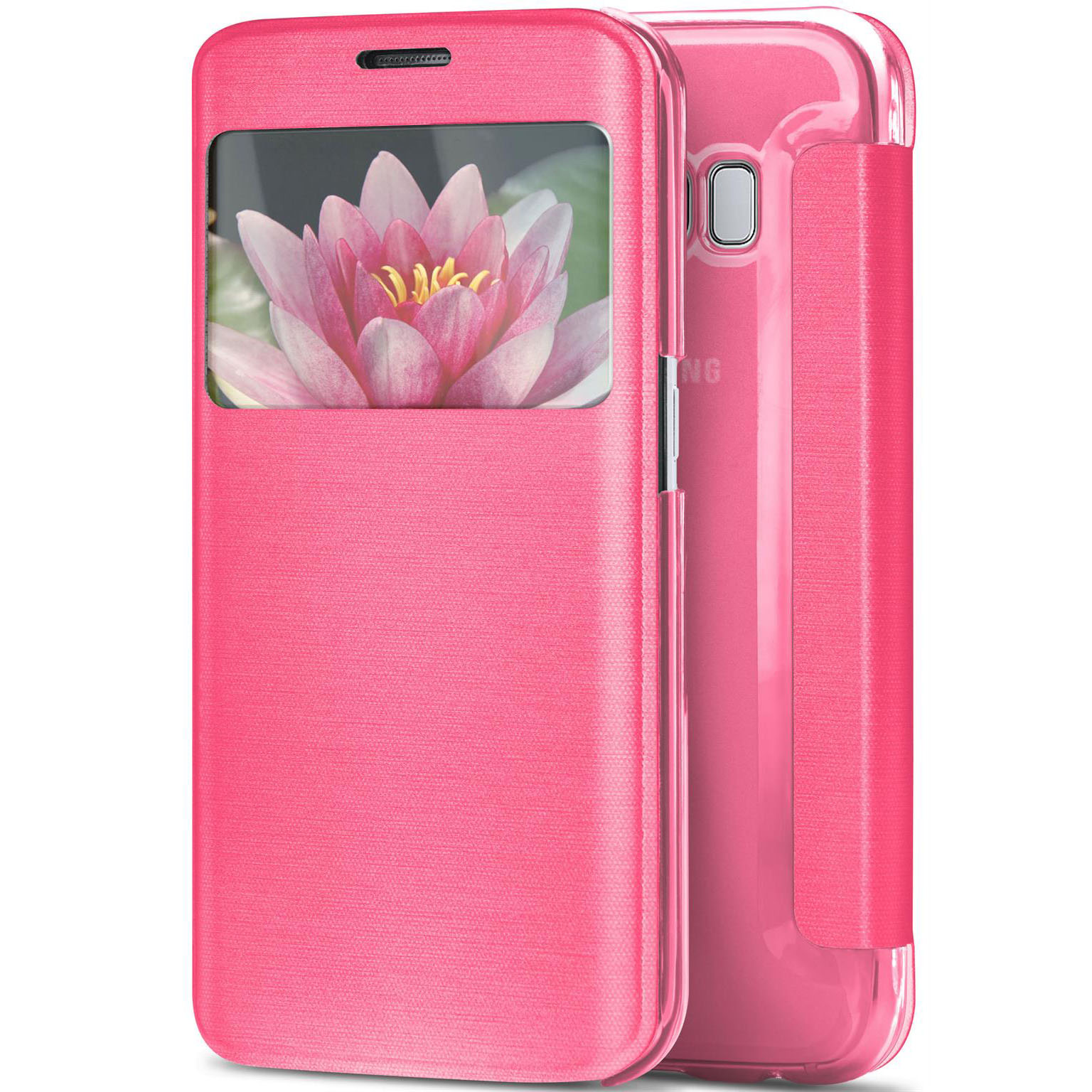 moex Focus Case für Samsung Galaxy S8 – Klapphülle mit Sichtfenster – Handytasche mit Rundumschutz – undefined