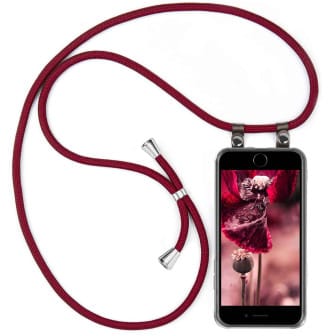 moex Free Spirit iPhone 8 Hülle mit Band abnehmbar – Weinrot moex Free Spirit iPhone 8 Hülle mit Band abnehmbar – Weinrot