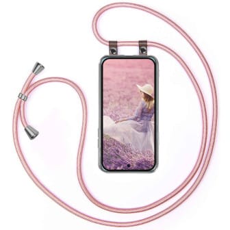 moex moex Free Spirit Google Pixel 9 Pro Hülle mit Band abnehmbar – Rose Gold