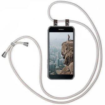 moex moex Free Spirit Huawei Nova Hülle mit Band abnehmbar – Hellgrau