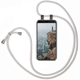 moex moex Free Spirit Huawei P20 Pro Hülle mit Band abnehmbar – Hellgrau