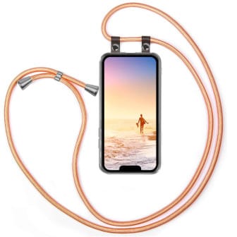 moex Free Spirit iPhone 17e Hülle mit Band abnehmbar – Shiny Coral