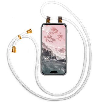 moex Free Spirit iPhone 18 Pro Max Hülle mit Band abnehmbar – Weiß
