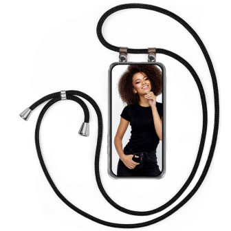 moex Free Spirit iPhone 18 Pro Hülle mit Band abnehmbar – Schwarz