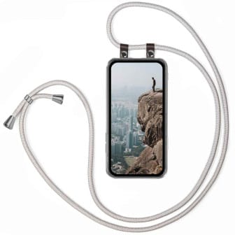 moex moex Free Spirit Google Pixel 9a Hülle mit Band abnehmbar – Hellgrau