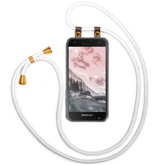 moex moex Free Spirit Samsung Galaxy J3 (2017) Hülle mit Band abnehmbar – Weiß