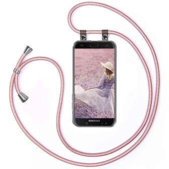 moex moex Free Spirit Samsung Galaxy J5 (2017) Hülle mit Band abnehmbar – Rose Gold