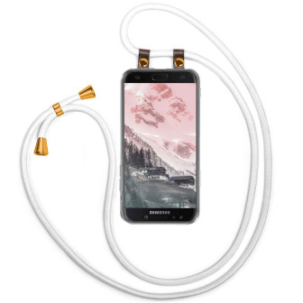 moex moex Free Spirit Samsung Galaxy J5 (2017) Hülle mit Band abnehmbar – Weiß