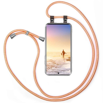 moex moex Free Spirit Samsung Galaxy Note 10 Plus 5G Hülle mit Band abnehmbar – Shiny Coral