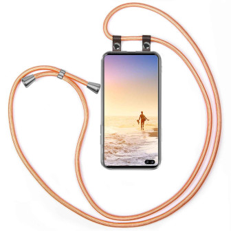 moex moex Free Spirit Samsung Galaxy S10 Plus Hülle mit Band abnehmbar – Shiny Coral