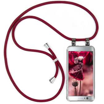 moex Free Spirit Sony Xperia XA2 Hülle mit Band abnehmbar – Weinrot