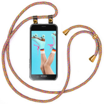 moex Free Spirit Sony Xperia XZ1 Compact Hülle mit Band abnehmbar – Regenbogen