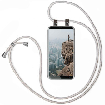 moex moex Free Spirit Sony Xperia XZ3 Hülle mit Band abnehmbar – Hellgrau