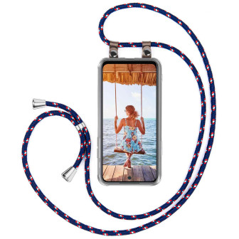 moex moex Free Spirit Redmi 10 Hülle mit Band abnehmbar – Blau Weiss Rot