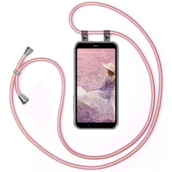 moex moex Free Spirit Redmi 7A Hülle mit Band abnehmbar – Rose Gold