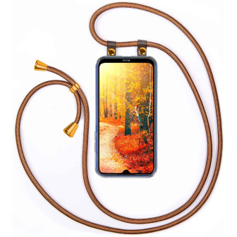moex moex Free Spirit Redmi 8 Hülle mit Band abnehmbar – Shiny Brown