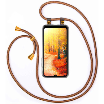 moex moex Free Spirit Redmi A3 Hülle mit Band abnehmbar – Shiny Brown
