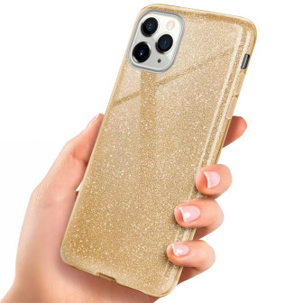 ONEFLOW ONEFLOW Glitter Case iPhone 11 Pro Max mit Glitzer Look – Shine - Gold