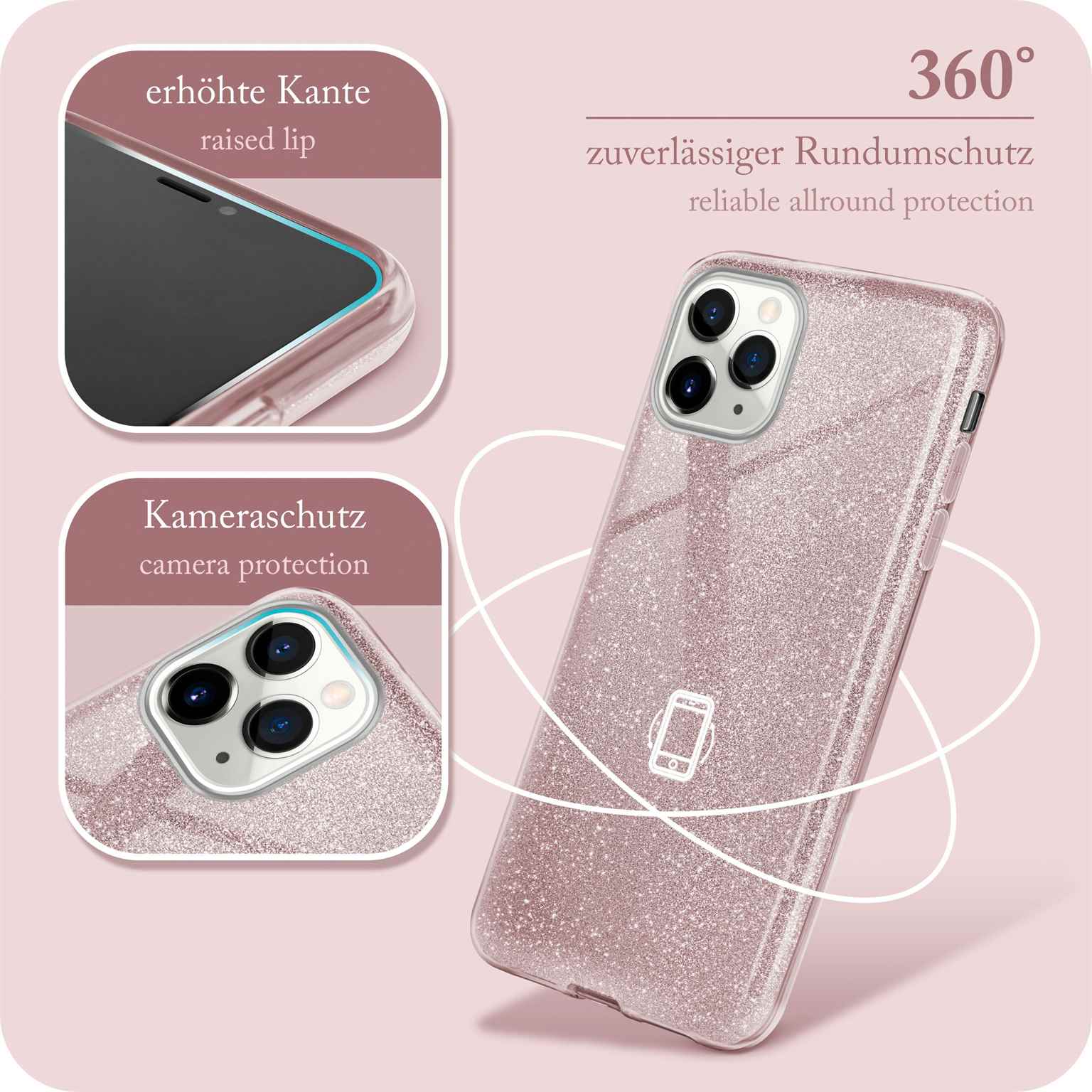 ONEFLOW Glitter Case iPhone 11 Pro Max mit Glitzer Look – Weiteres Produktbild 5