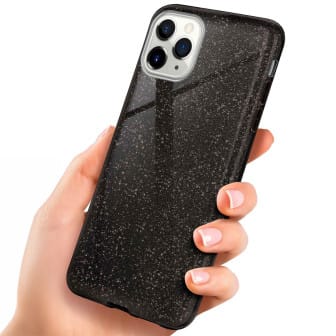 ONEFLOW Glitter Case iPhone 11 Pro Max mit Glitzer Look – Glamour - Black ONEFLOW Glitter Case iPhone 11 Pro Max mit Glitzer Look – Glamour - Black