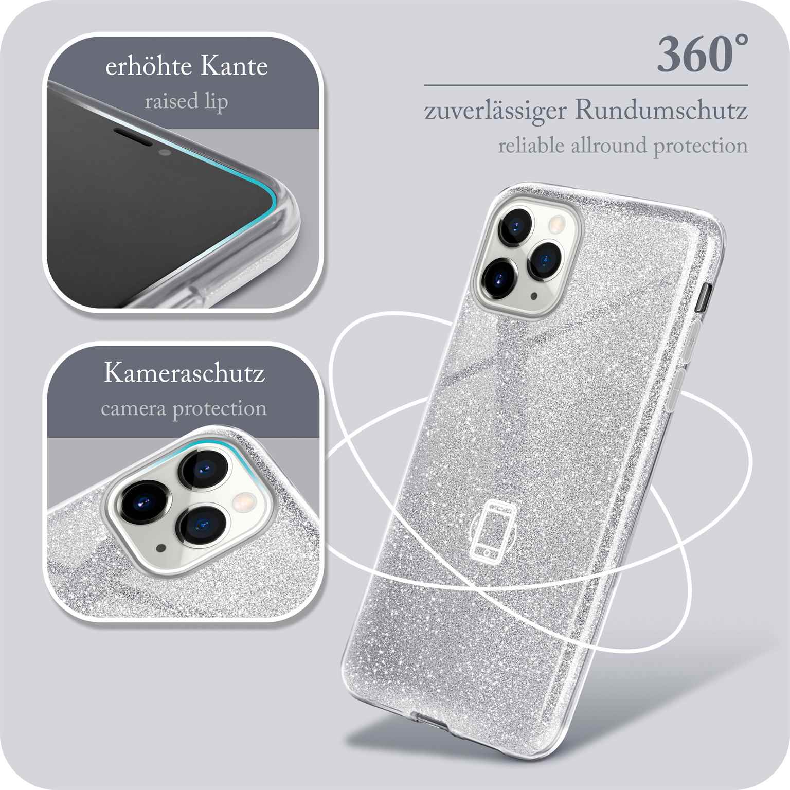 ONEFLOW Glitter Case iPhone 11 Pro Max mit Glitzer Look – Weiteres Produktbild 5