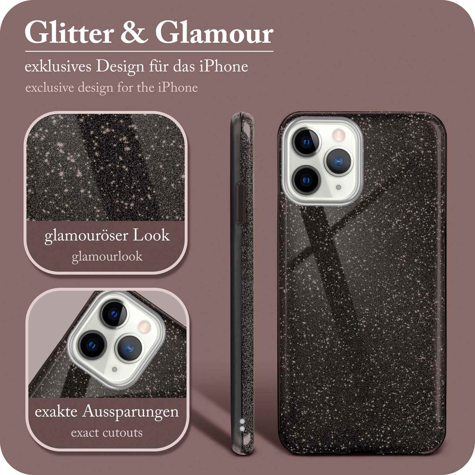 ONEFLOW Glitter Case iPhone 11 Pro mit Glitzer Look – Weiteres Produktbild 1