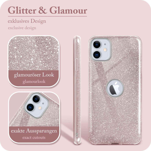 ONEFLOW Glitter Case iPhone 11 mit Glitzer Look – Weiteres Produktbild 2