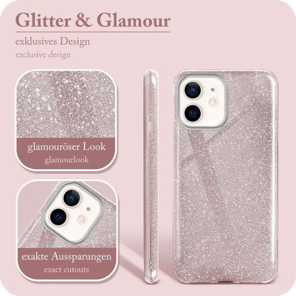 ONEFLOW Glitter Case iPhone 12 mini mit Glitzer Look – Weiteres Produktbild 2 ONEFLOW Glitter Case iPhone 12 mini mit Glitzer Look – Weiteres Produktbild 2
