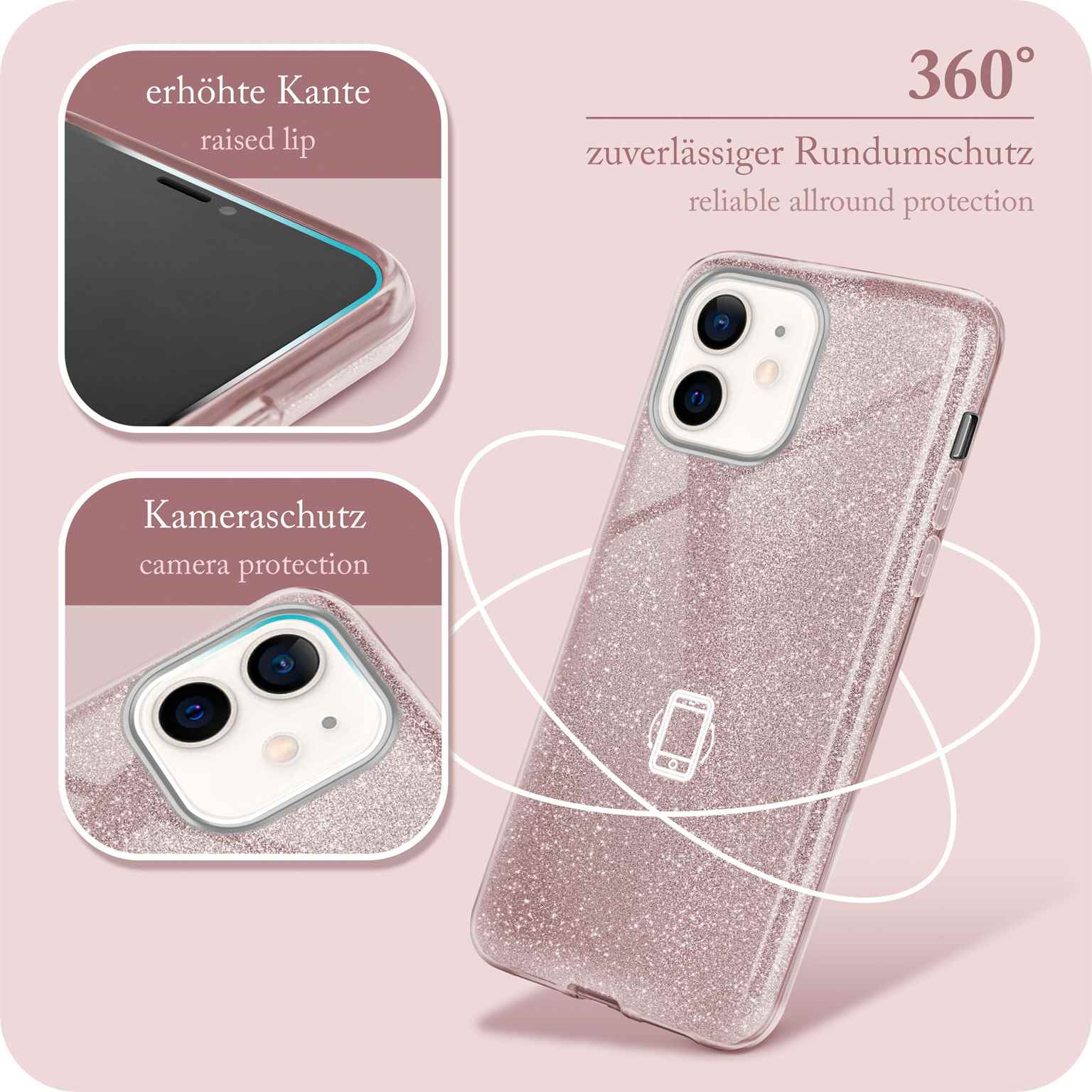 ONEFLOW Glitter Case iPhone 12 mini mit Glitzer Look – Weiteres Produktbild 5 ONEFLOW Glitter Case iPhone 12 mini mit Glitzer Look – Weiteres Produktbild 5
