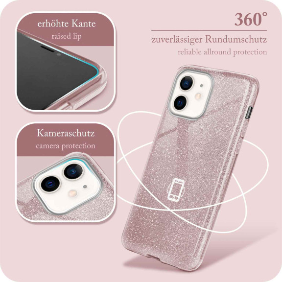 ONEFLOW Glitter Case iPhone 12 mini mit Glitzer Look – Weiteres Produktbild 5 ONEFLOW Glitter Case iPhone 12 mini mit Glitzer Look – Weiteres Produktbild 5