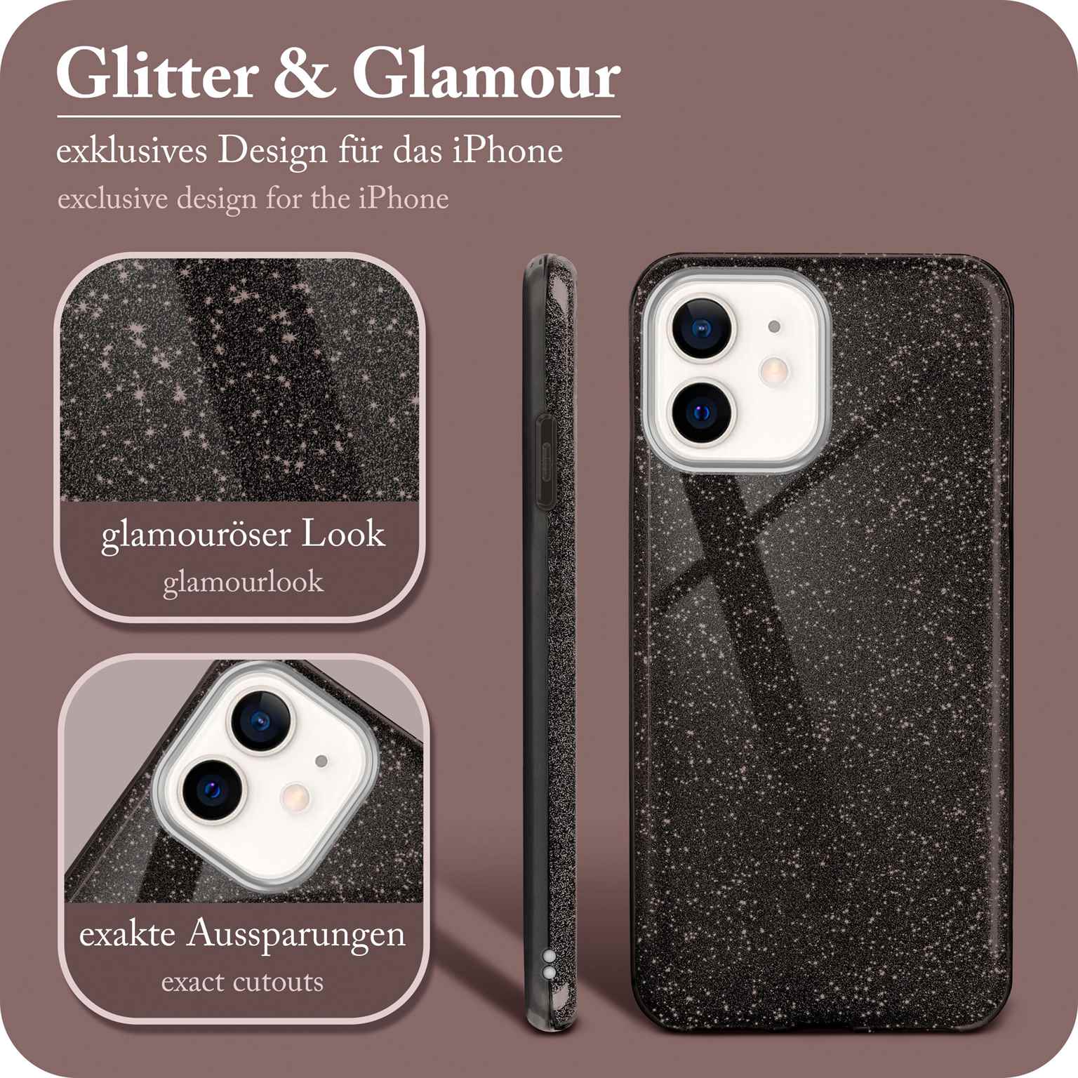 ONEFLOW Glitter Case iPhone 12 mini mit Glitzer Look – Weiteres Produktbild 2 ONEFLOW Glitter Case iPhone 12 mini mit Glitzer Look – Weiteres Produktbild 2