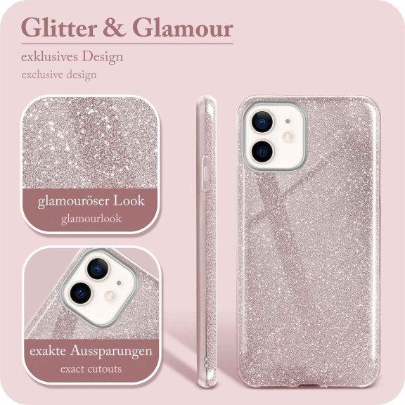ONEFLOW Glitter Case iPhone 12 mit Glitzer Look – Weiteres Produktbild 2 ONEFLOW Glitter Case iPhone 12 mit Glitzer Look – Weiteres Produktbild 2