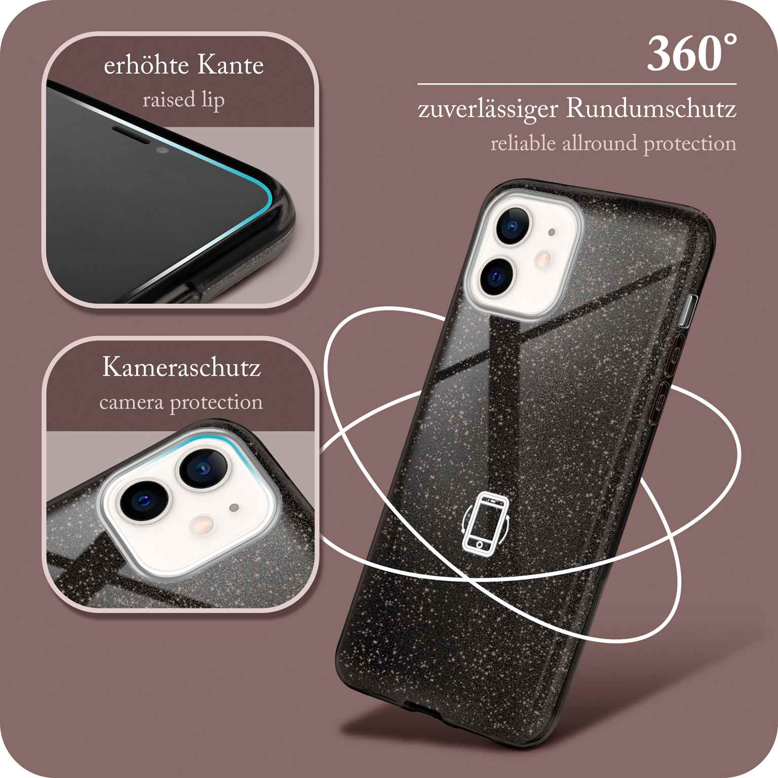 ONEFLOW Glitter Case iPhone 12 mit Glitzer Look – Weiteres Produktbild 5 ONEFLOW Glitter Case iPhone 12 mit Glitzer Look – Weiteres Produktbild 5