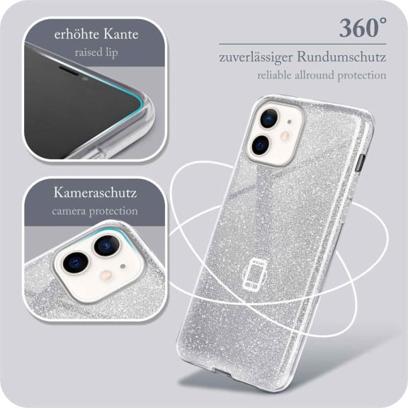 ONEFLOW Glitter Case iPhone 12 mit Glitzer Look – Weiteres Produktbild 5 ONEFLOW Glitter Case iPhone 12 mit Glitzer Look – Weiteres Produktbild 5
