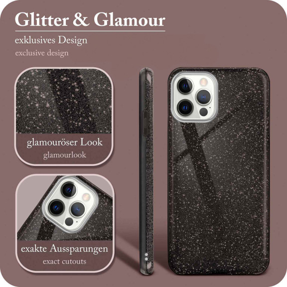 ONEFLOW Glitter Case iPhone 12 Pro mit Glitzer Look – Weiteres Produktbild 2