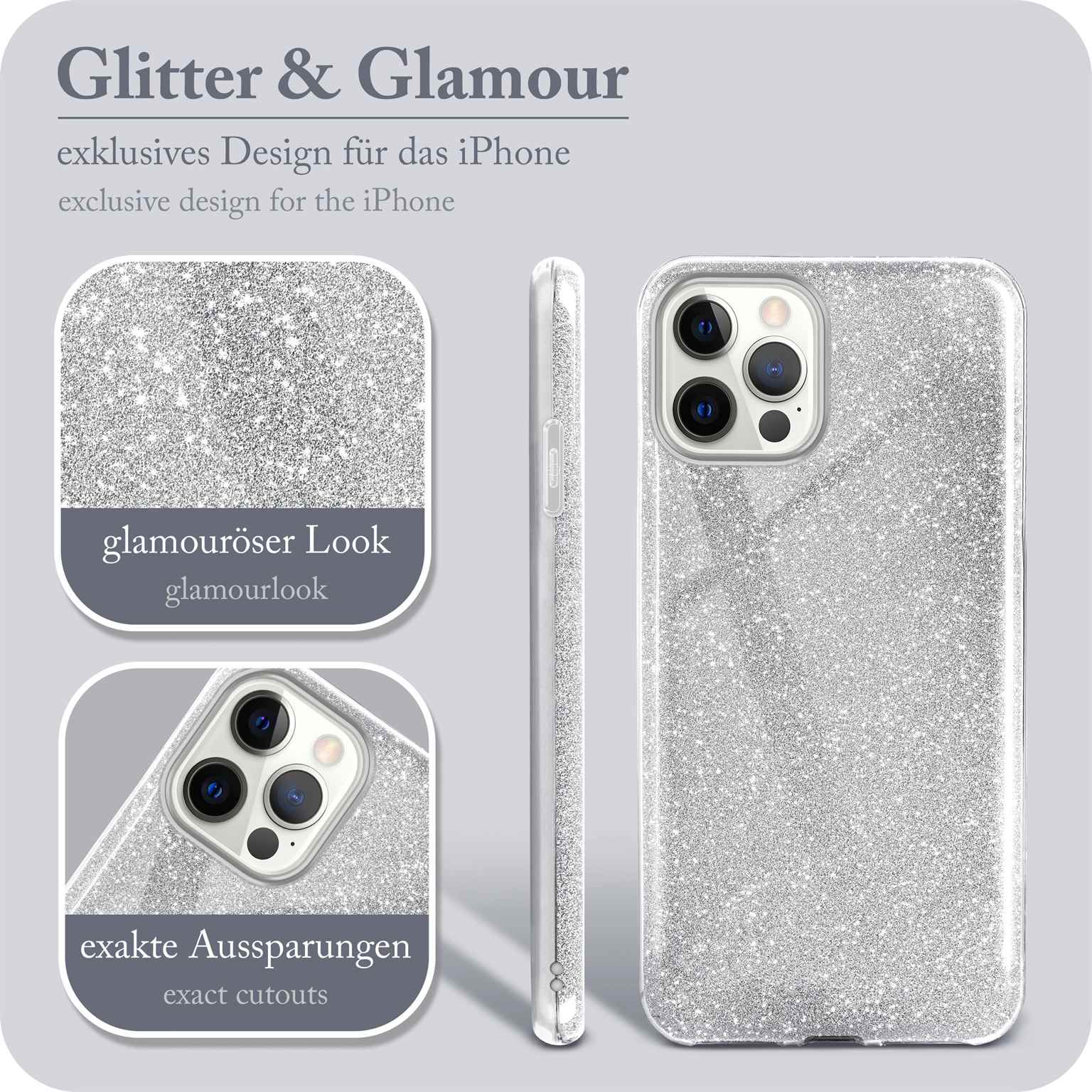 ONEFLOW Glitter Case iPhone 12 Pro mit Glitzer Look – Weiteres Produktbild 2