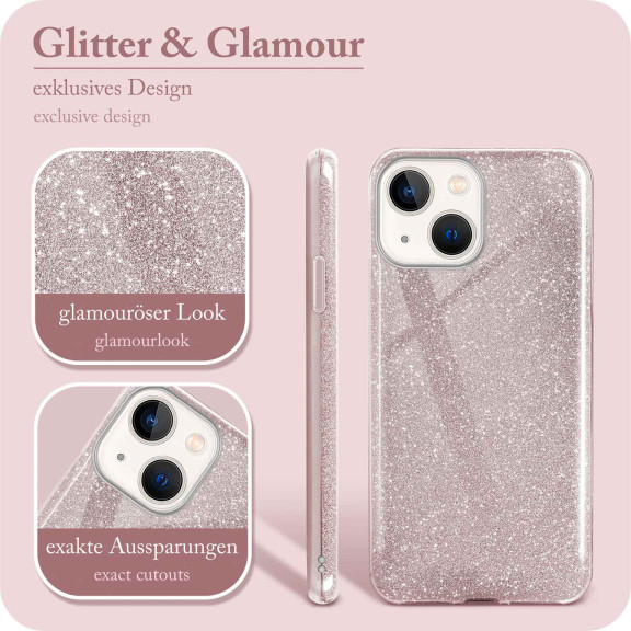 ONEFLOW Glitter Case iPhone 13 mini mit Glitzer Look – Weiteres Produktbild 2