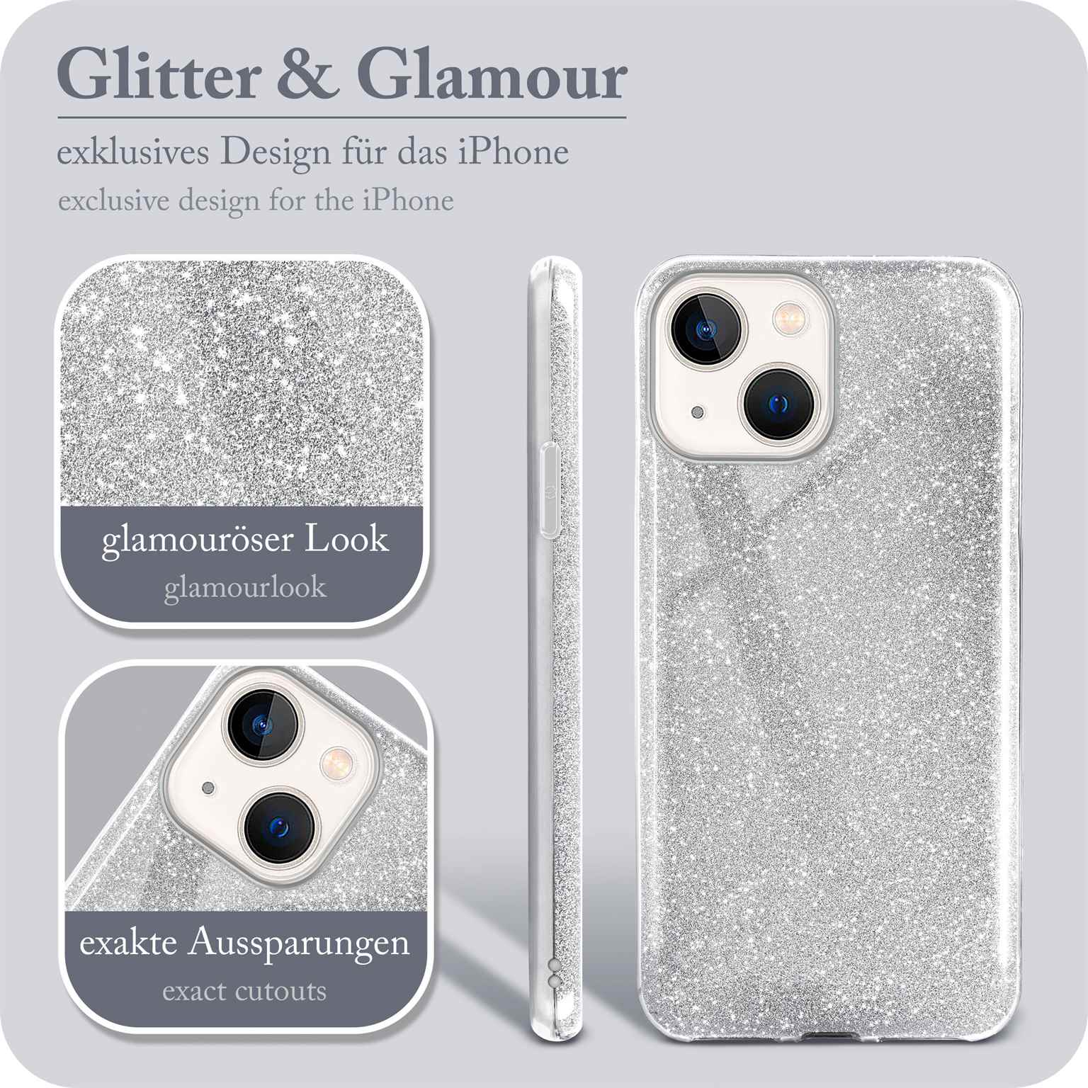 ONEFLOW Glitter Case iPhone 13 mini mit Glitzer Look – Weiteres Produktbild 2 ONEFLOW Glitter Case iPhone 13 mini mit Glitzer Look – Weiteres Produktbild 2