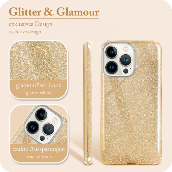 ONEFLOW Glitter Case iPhone 13 Pro Max mit Glitzer Look – Weiteres Produktbild 2