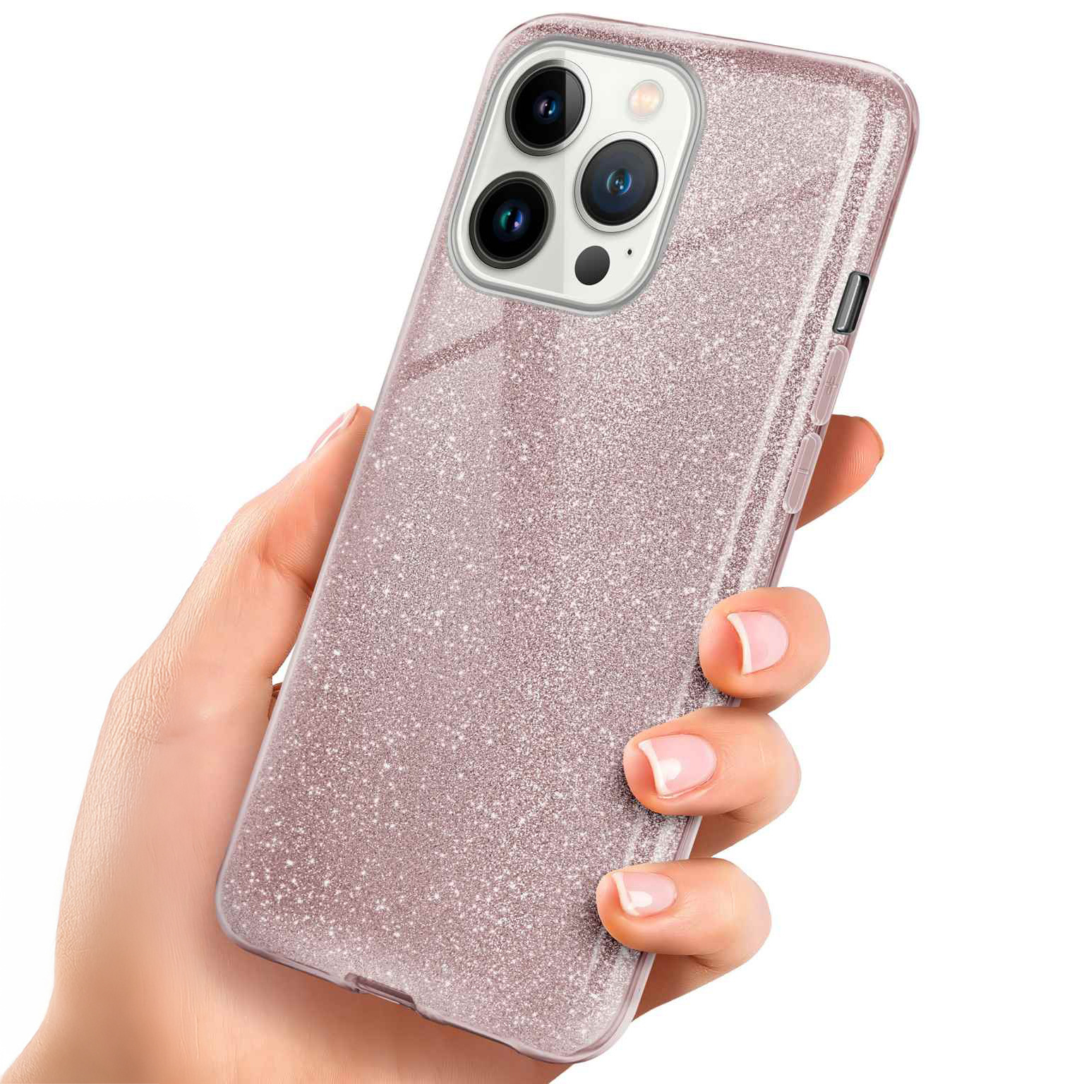 ONEFLOW Glitter Case iPhone 13 Pro Max mit Glitzer Look – Weiteres Produktbild 1