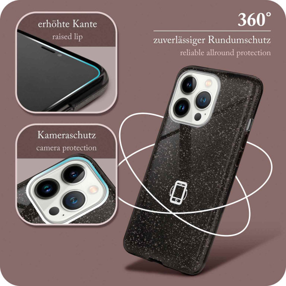 ONEFLOW Glitter Case iPhone 13 Pro Max mit Glitzer Look – Weiteres Produktbild 5