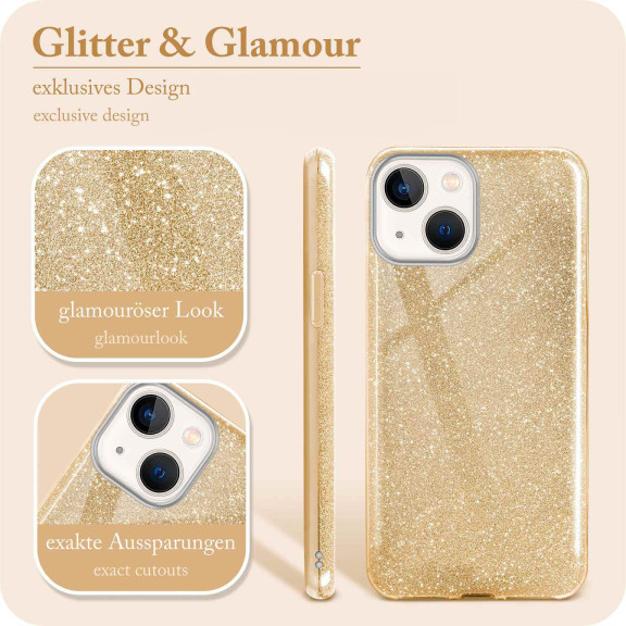 ONEFLOW Glitter Case iPhone 13 mit Glitzer Look – Weiteres Produktbild 2