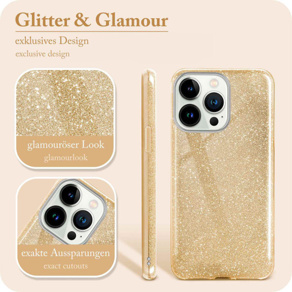 ONEFLOW Glitter Case iPhone 13 Pro mit Glitzer Look – Weiteres Produktbild 2