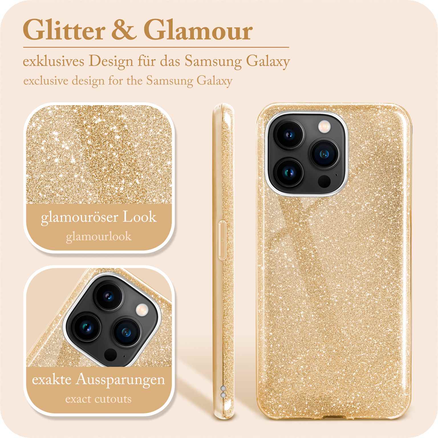 ONEFLOW Glitter Case iPhone 14 Pro Max mit Glitzer Look – Weiteres Produktbild 2