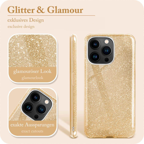 ONEFLOW Glitter Case iPhone 14 Pro Max mit Glitzer Look – Weiteres Produktbild 2