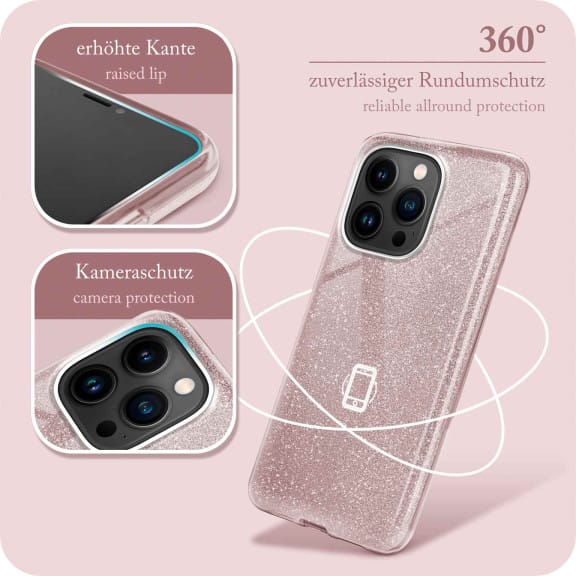 ONEFLOW Glitter Case iPhone 14 Pro Max mit Glitzer Look – Weiteres Produktbild 5 ONEFLOW Glitter Case iPhone 14 Pro Max mit Glitzer Look – Weiteres Produktbild 5