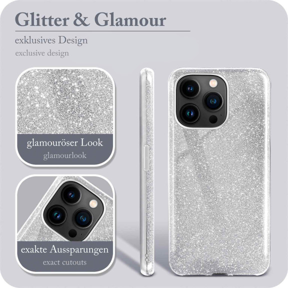 ONEFLOW Glitter Case iPhone 14 Pro Max mit Glitzer Look – Weiteres Produktbild 2