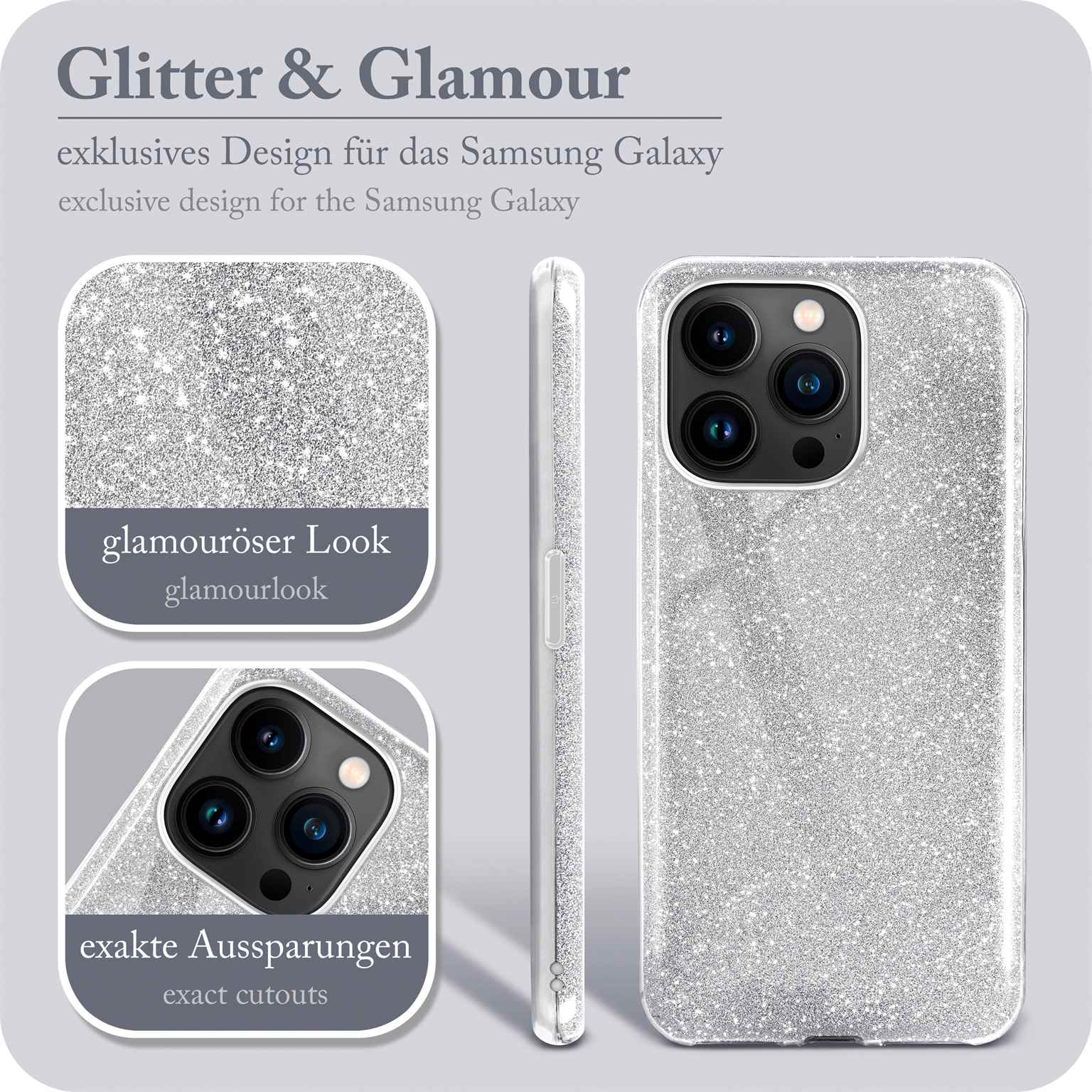 ONEFLOW Glitter Case iPhone 14 Pro mit Glitzer Look – Weiteres Produktbild 2
