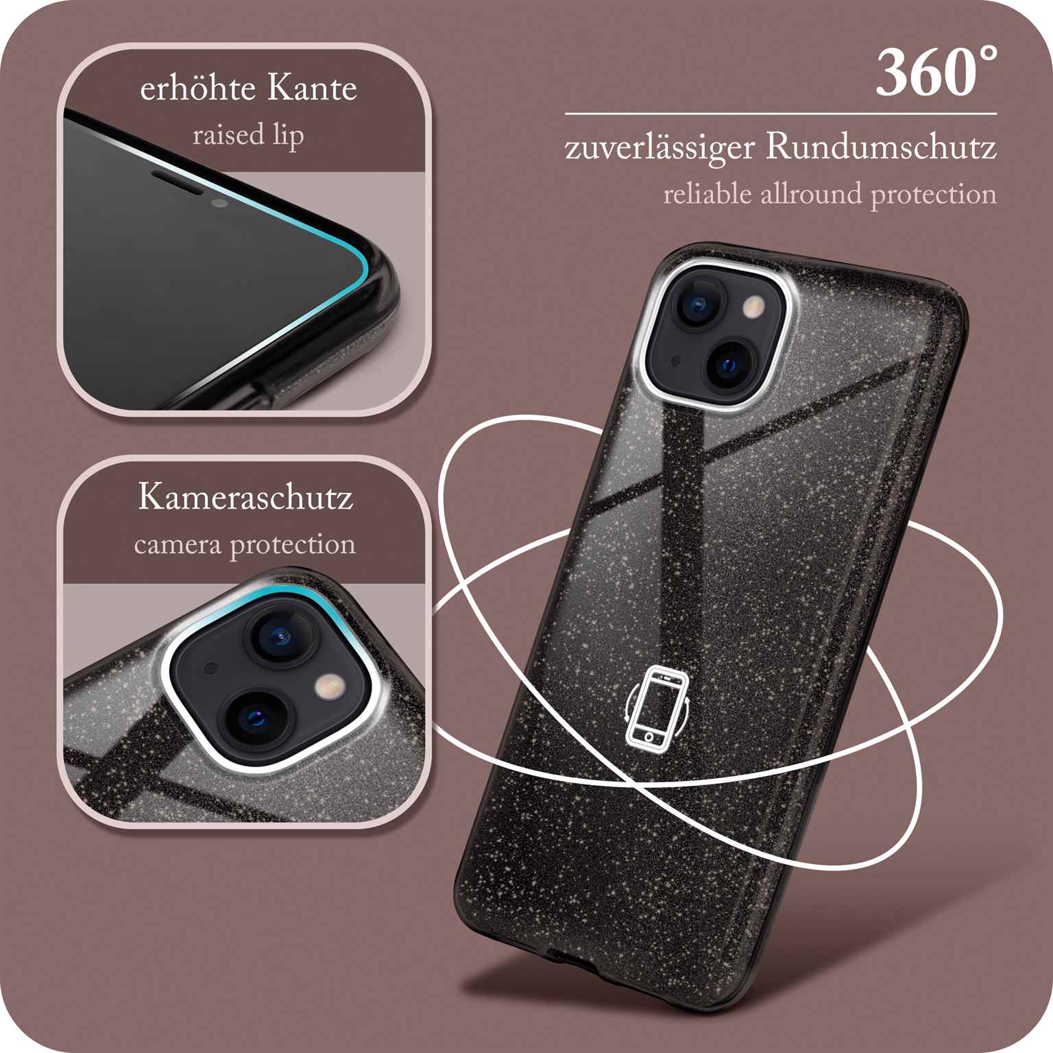 ONEFLOW Glitter Case iPhone 14 mit Glitzer Look – Weiteres Produktbild 5 ONEFLOW Glitter Case iPhone 14 mit Glitzer Look – Weiteres Produktbild 5